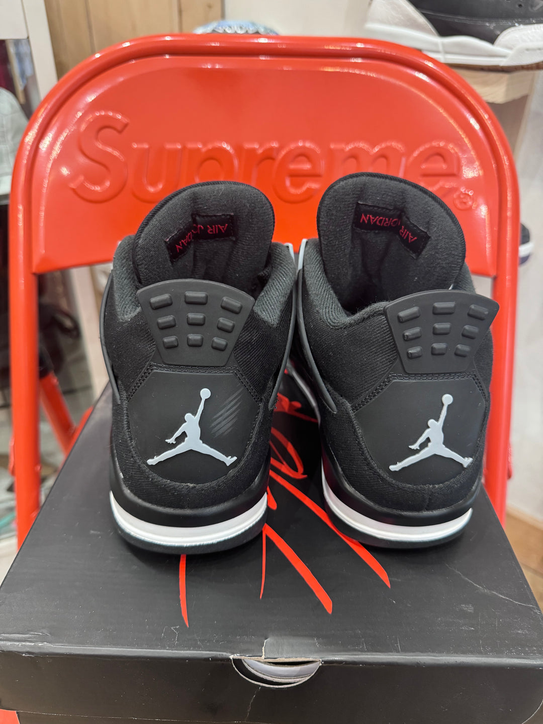 Jordan 4 black Canvas