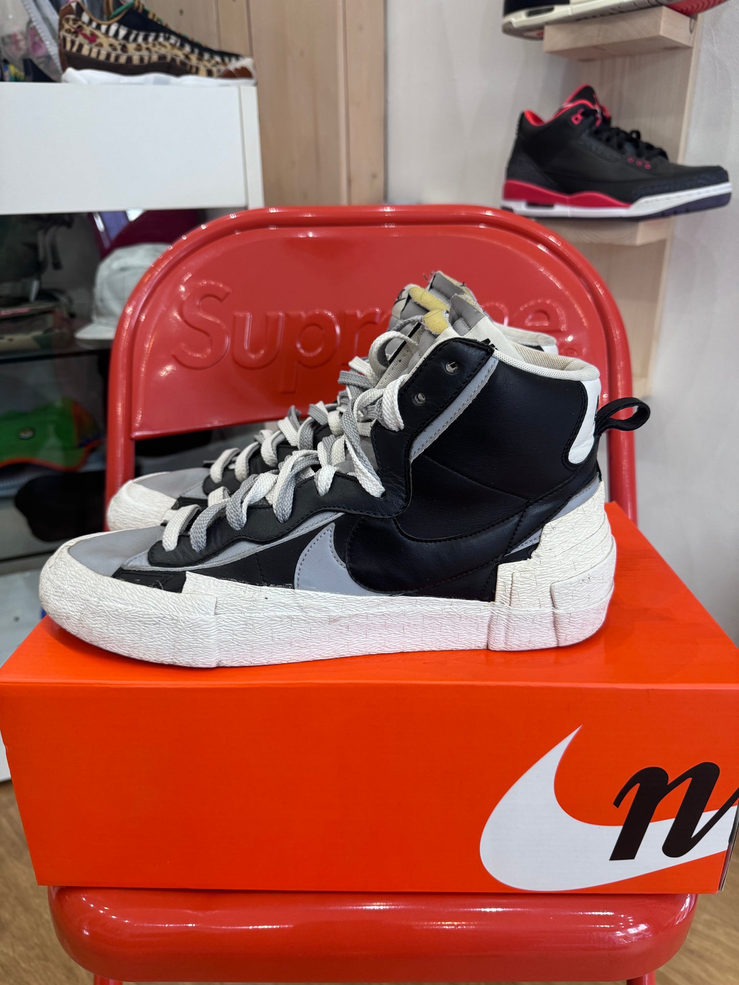 Nike blazer sacai black