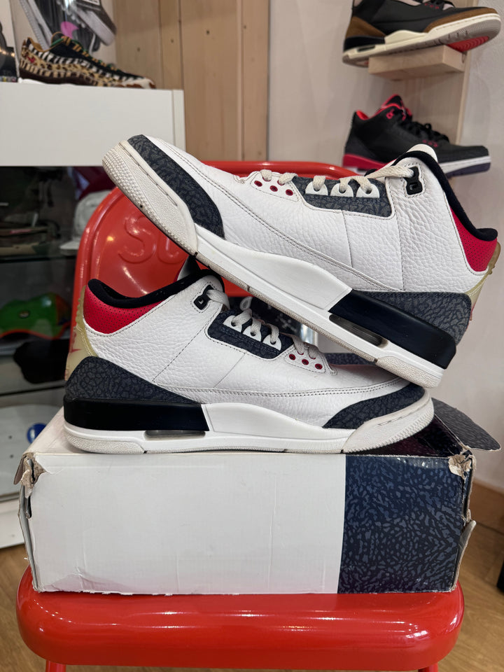 Jordan 3 se denim fire red