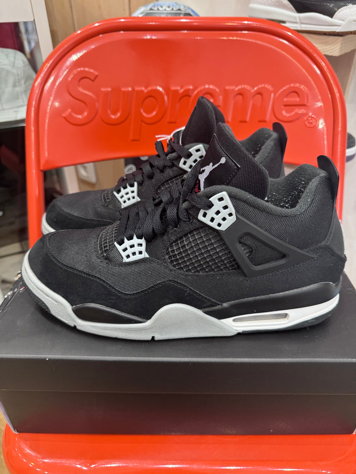 Jordan 4 black Canvas