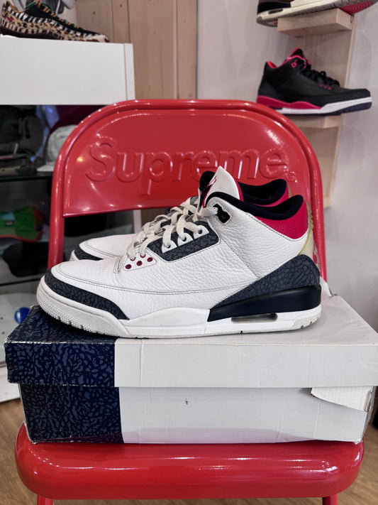 Jordan 3 se denim fire red