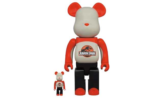 Bearbrick Jurassic Park 100% & 400% Set - SNK TRADE