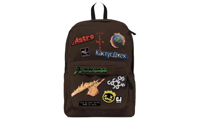 Cactus Jack by Travis Scott Backpack With Patch Set 'Brown'